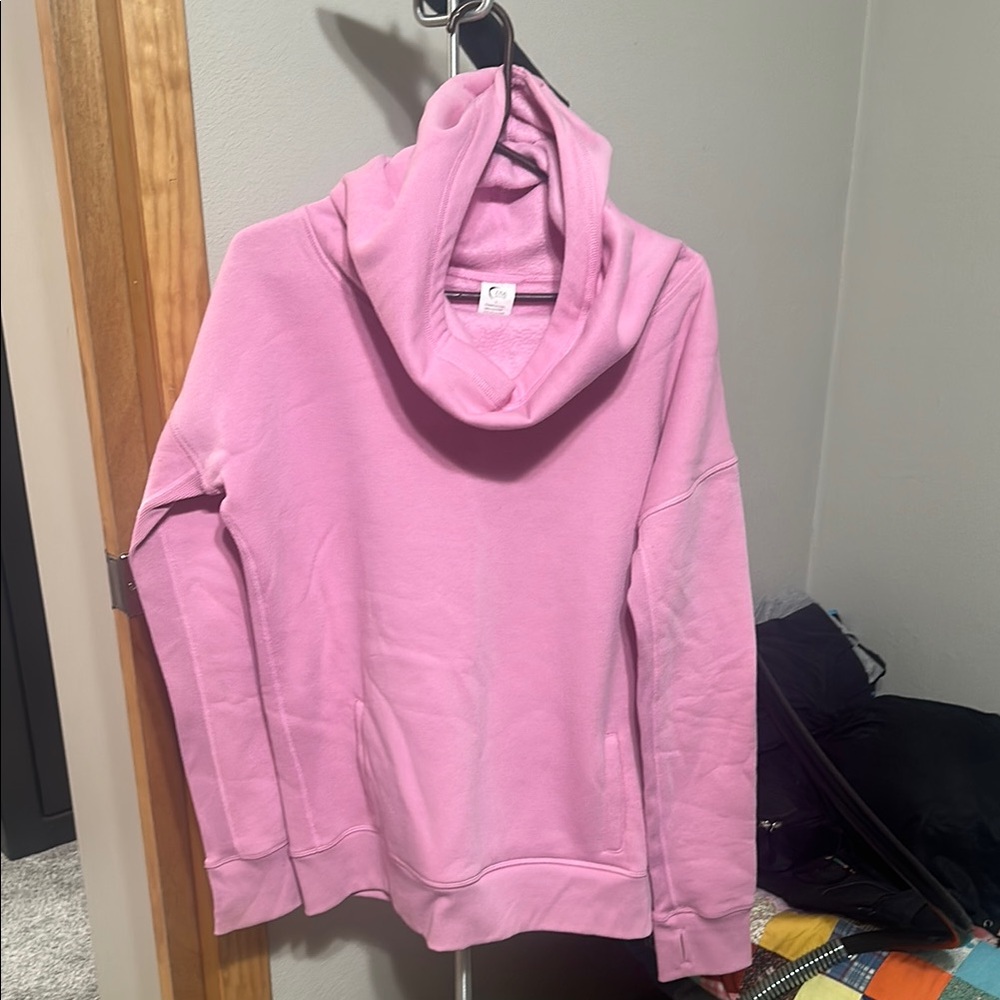 ZYIA Pink Cowl Neck Sweater Cozy and Elegant